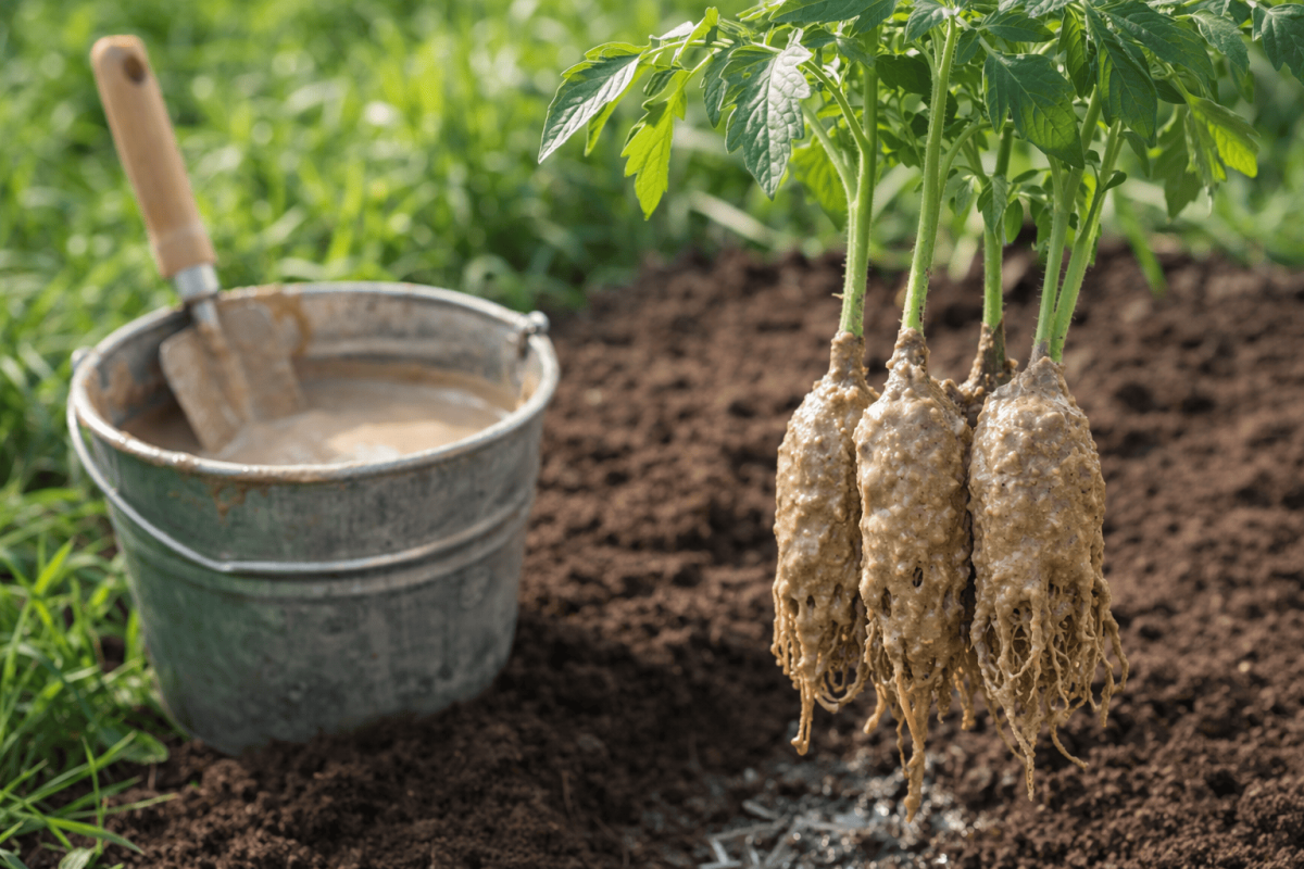 Окунаю корни рассады в эту болтушку перед посадкой — и приживается на 100%: даже в сильную жару ничего не вянет Окунаю корни рассады в эту болтушку перед посадкой — и приживается на 100%: даже в сильную жару ничего не вянет