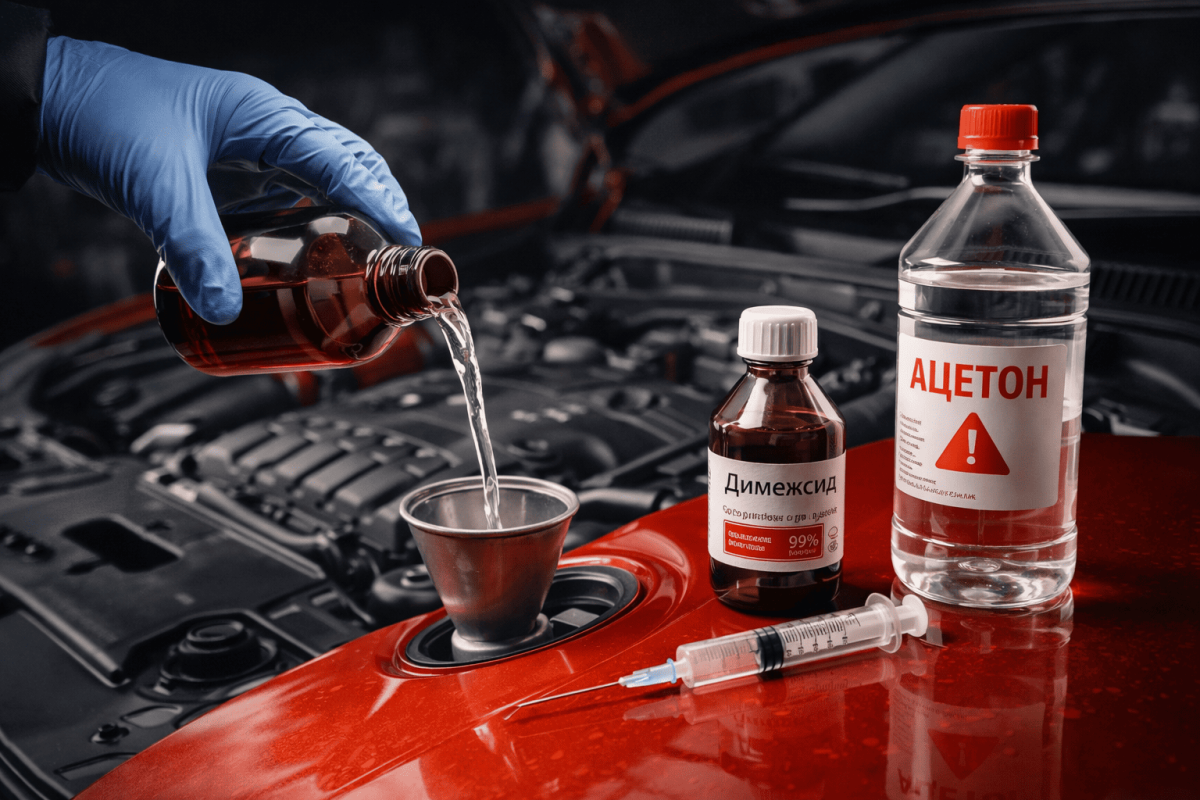 3 ложки димексида в бак — и форсунки прочистятся за 10 км? Реальный опыт автолюбителей и почему эксперты бьют тревогу
